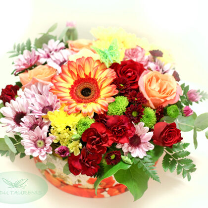 Apaļā ziedu kaste. Diametrs 25 cm. 40,-e