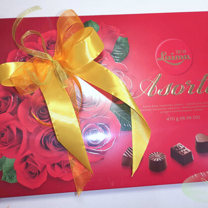 Izdekorētas Laimas šokolādes konfektes Asorti. 470 gr. 15,-e