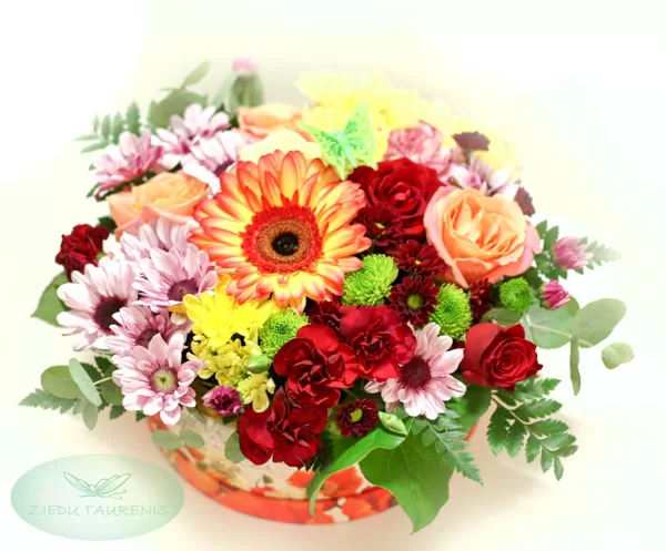 Apaļā ziedu kaste. Diametrs 25 cm. 40,-e